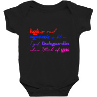 Hgb Is Red Cyanosis Is Blue Cardiac Nurse Valentin Baby Bodysuit | Artistshot