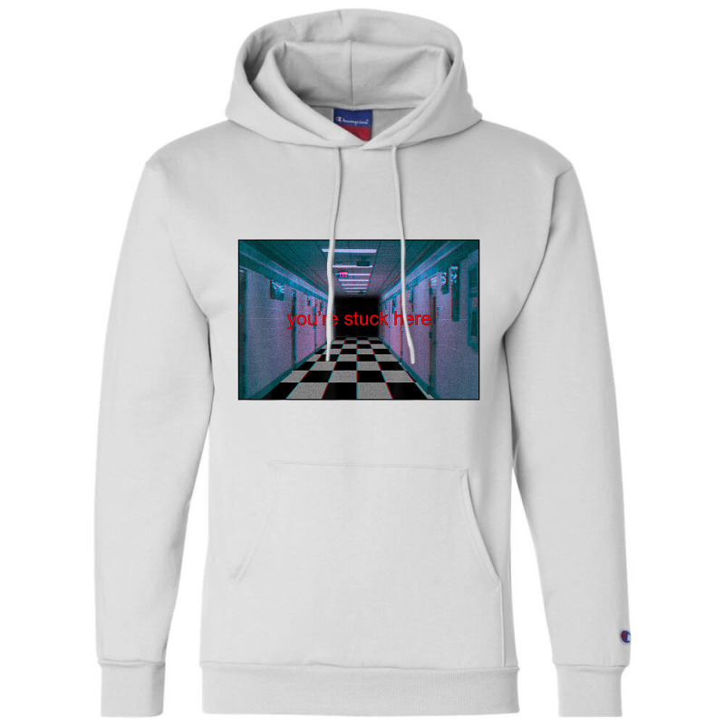 Anemoiacore Aesthetic Liminal Space Weirdcore Anem Champion Hoodie by refahnes | Artistshot