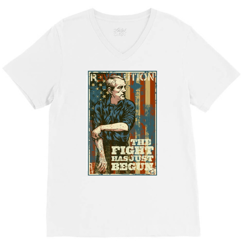 Ron Paul The Fight Has Just Begun V-neck Tee | Artistshot