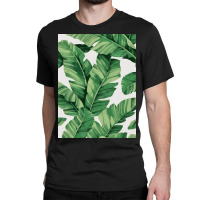 Tropical Banana Leaves Classic T-shirt | Artistshot