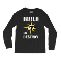 Build Or Destroy Mathematics Allah 5 Percent Godbo Long Sleeve Shirts | Artistshot