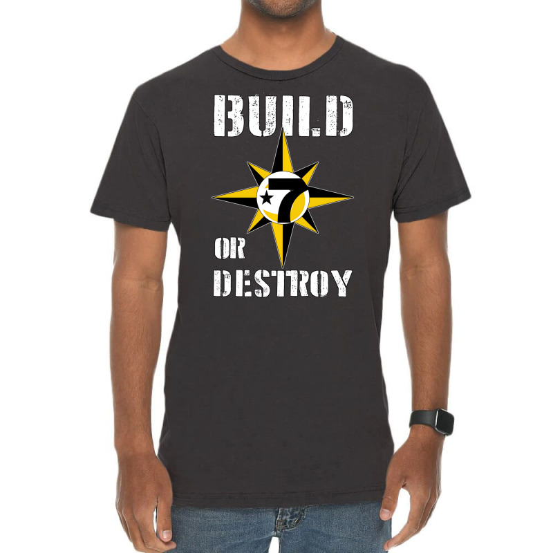 Build Or Destroy Mathematics Allah 5 Percent Godbo Vintage T-shirt | Artistshot