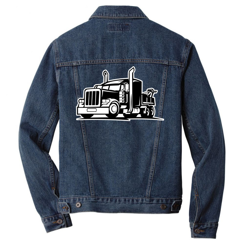 Truck Brummi Autobahn Transport Gasoline Truck  (3 Men Denim Jacket | Artistshot