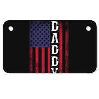 Daddy American Flag For Dark Motorcycle License Plate | Artistshot