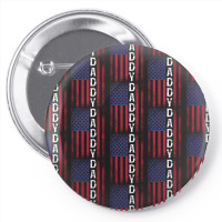 Daddy American Flag For Dark Pin-back Button | Artistshot