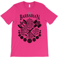 Rpg Class Series Barbarian   Black Version T-shirt | Artistshot