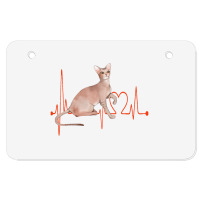 Oriental Cat Heartbeat Ekg Cat Mom Cat Dad Cat Lov Atv License Plate | Artistshot