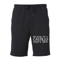 Castillo Gift Funny Surname Family Tree Birthday R Fleece Short | Artistshot