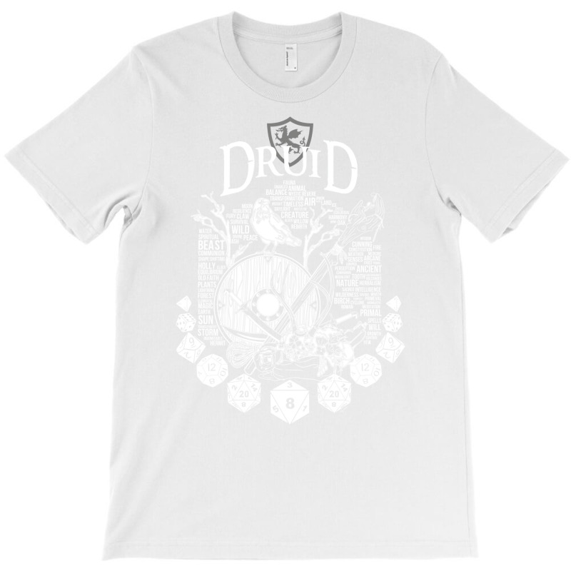 Rpg Class Series Druid   White Version T-shirt | Artistshot