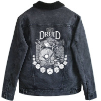 Rpg Class Series Druid   White Version Unisex Sherpa-lined Denim Jacket | Artistshot