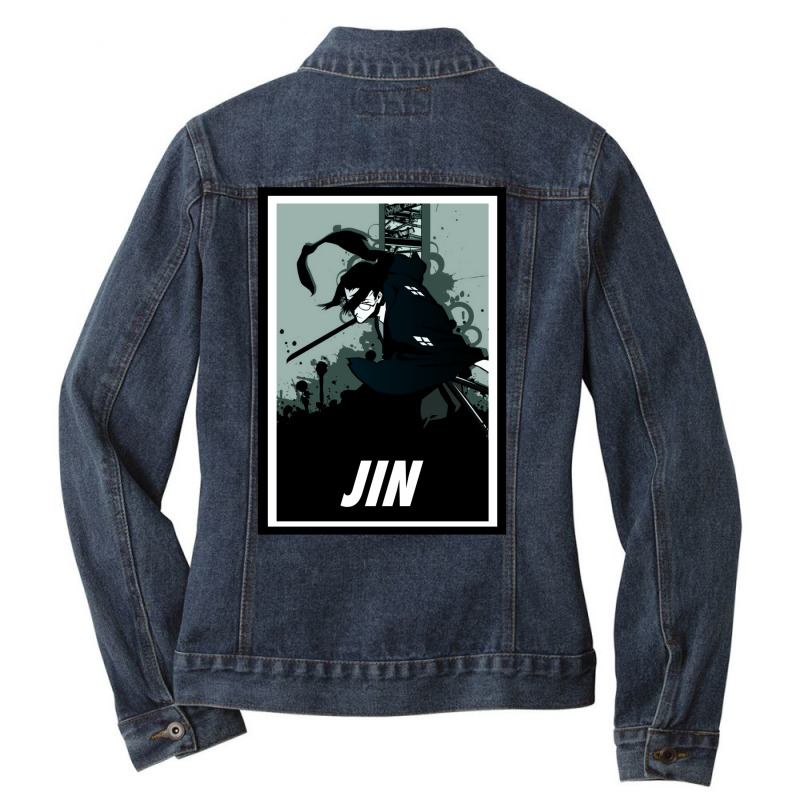 Samurai Champloo   Jin Celeb Ladies Denim Jacket by sanjoolecpal | Artistshot