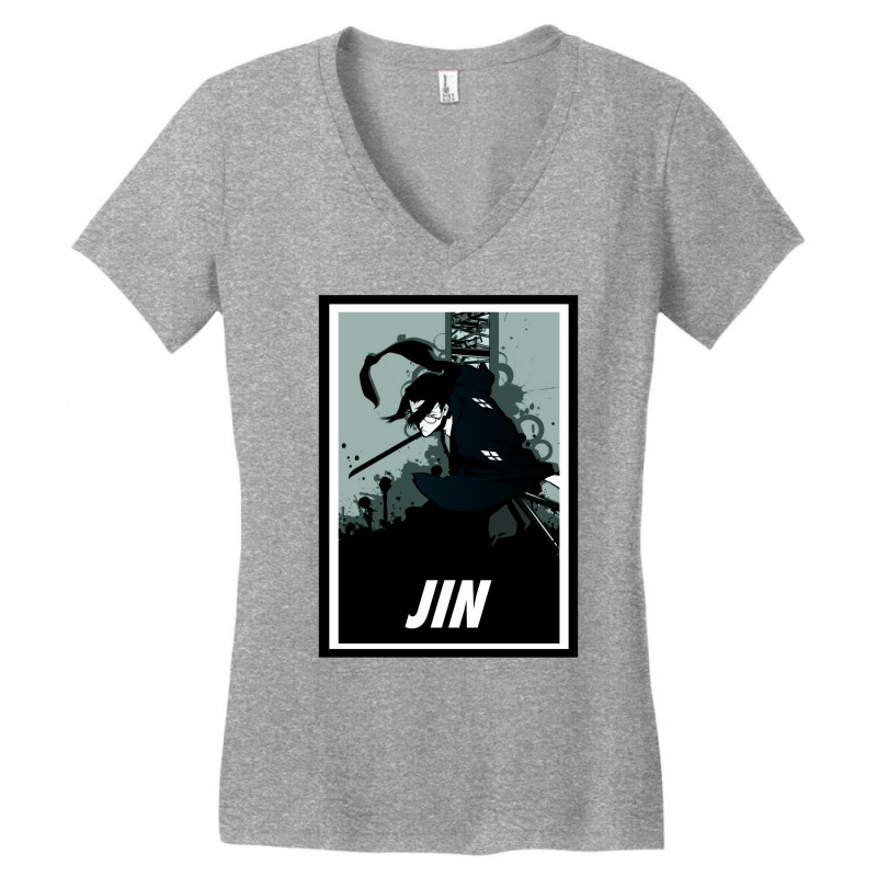 Samurai Champloo   Jin Celeb Women's V-Neck T-Shirt by sanjoolecpal | Artistshot