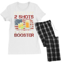 Funny Vaccination I Got My Two Shots And A Booster Women's Pajamas Set | Artistshot