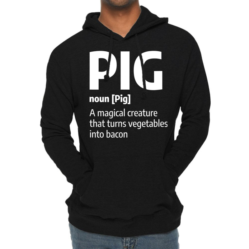 Mens Funny Pig Meat Definition Quote For A Pork Ba Lightweight Hoodie by holden | Artistshot