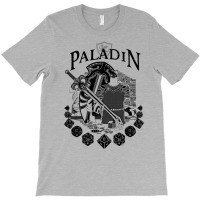 Rpg Class Series Paladin   Black Text T-shirt | Artistshot