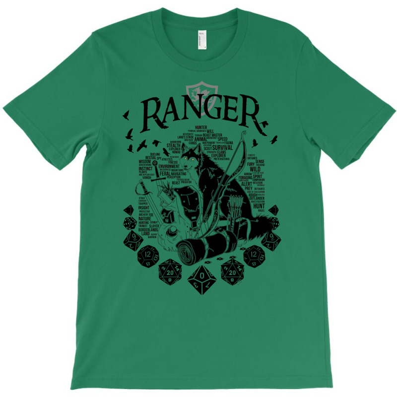 Rpg Class Series Ranger   Black Version T-shirt | Artistshot