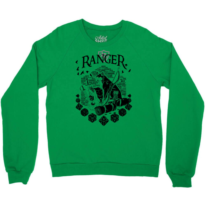 Rpg Class Series Ranger   Black Version Crewneck Sweatshirt | Artistshot