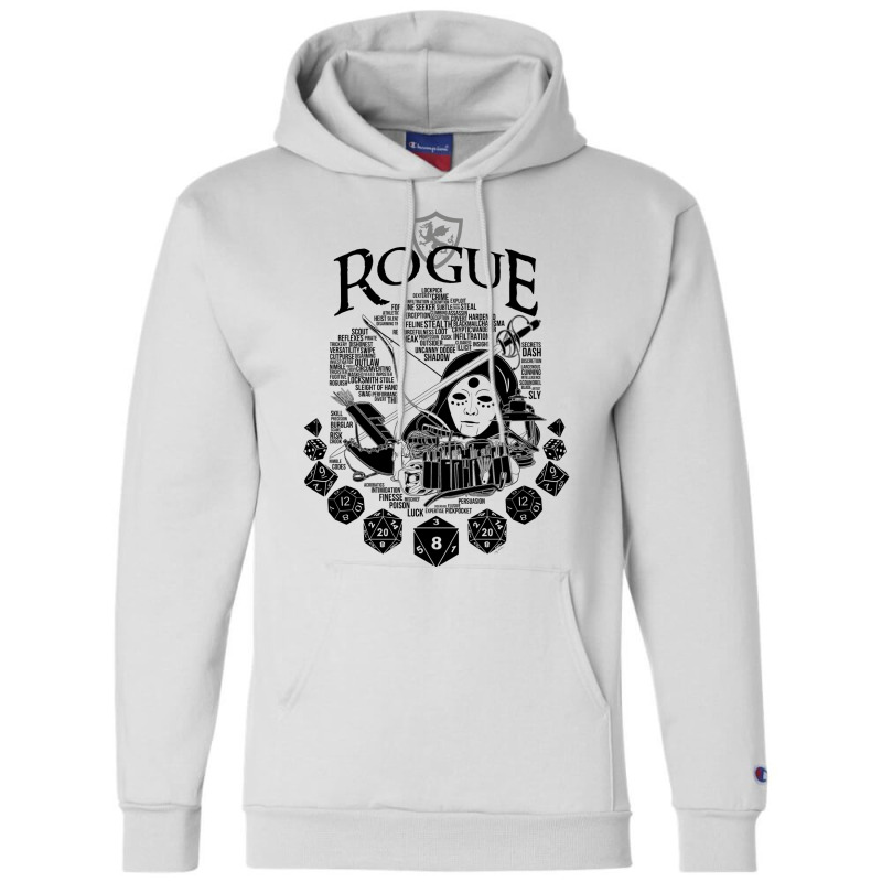 Rpg Class Series Rogue   Black Version Champion Hoodie | Artistshot