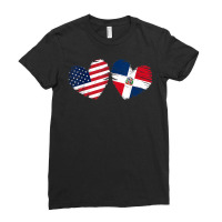 Usa Dominican Republic Flag Heart Dominican American T Shirt Ladies Fitted T-shirt | Artistshot