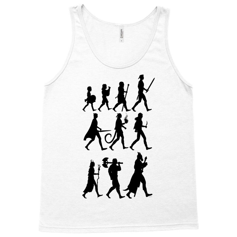 Rpg Races Chart   Black Tank Top | Artistshot