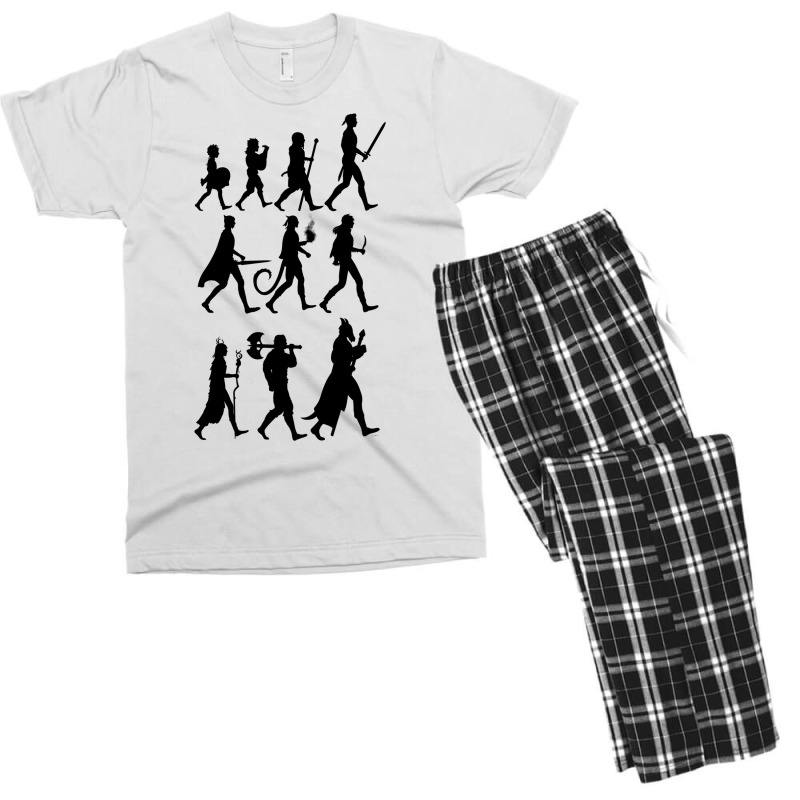 Rpg Races Chart   Black Men's T-shirt Pajama Set | Artistshot