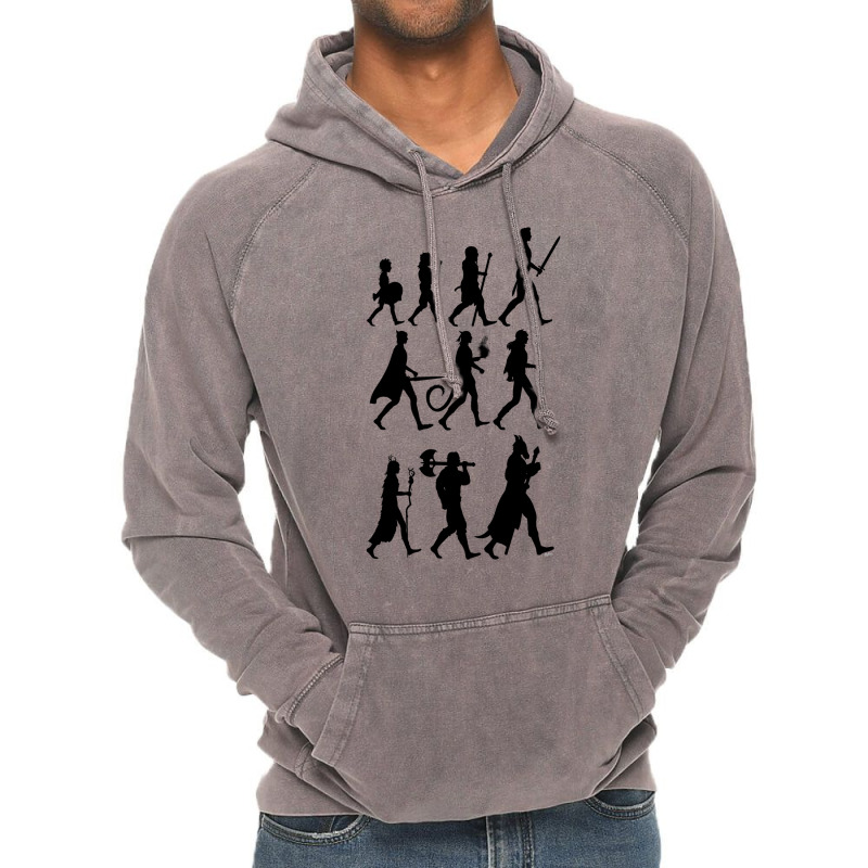 Rpg Races Chart   Black Vintage Hoodie | Artistshot