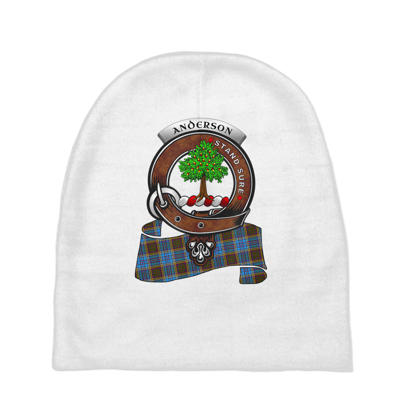 Anderson Scottish Clan Badge & Tartan T Shirt Baby Beanies | Artistshot