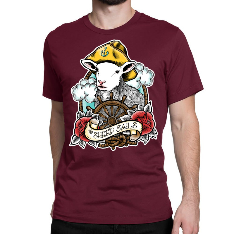 The Sheep Sails Classic T-shirt | Artistshot