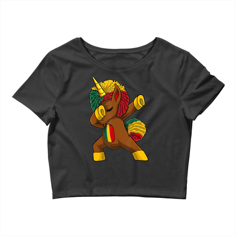 Dark Skin Girl Tshirt, Cute Toddler Dabbing Afro U Crop Top | Artistshot