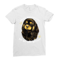 Cavalier King Charles Spaniel Black And Tan T Shir Ladies Fitted T-shirt | Artistshot