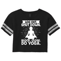 Yoga Namaste Ashtanga Om Yogi Zen Mantra Pilates ( Scorecard Crop Tee | Artistshot