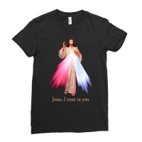 Divine Mercy Jesus I Trust In You T Shirt Ladies Fitted T-shirt | Artistshot