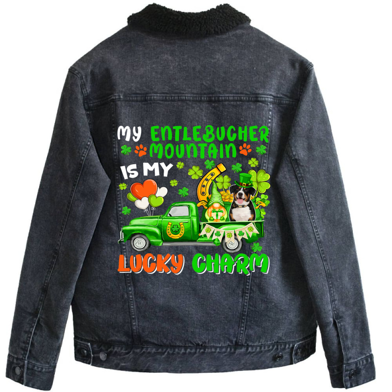 Entlebucher Mountain Is My Lucky Charm Patricks Da Unisex Sherpa-lined Denim Jacket | Artistshot