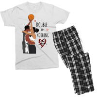 Couple Black Basketball Movies I Love You Card His Men's T-shirt Pajama Set | Artistshot