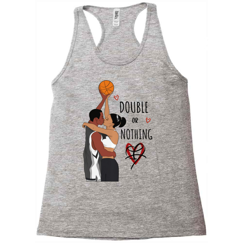 Couple Black Basketball Movies I Love You Card His Racerback Tank by tamicam | Artistshot