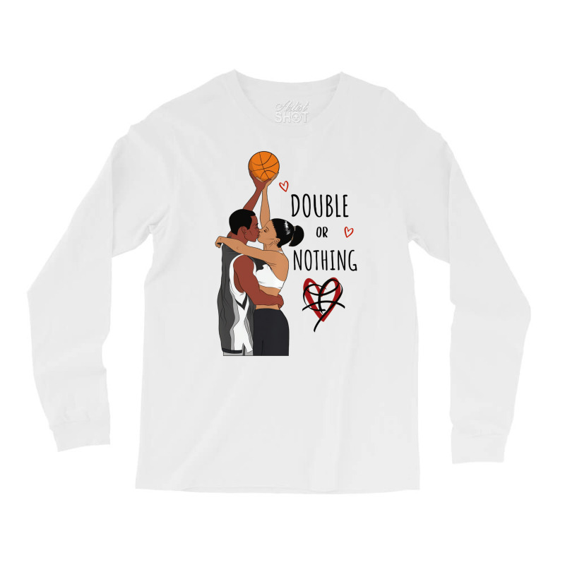 Couple Black Basketball Movies I Love You Card His Long Sleeve Shirts by tamicam | Artistshot