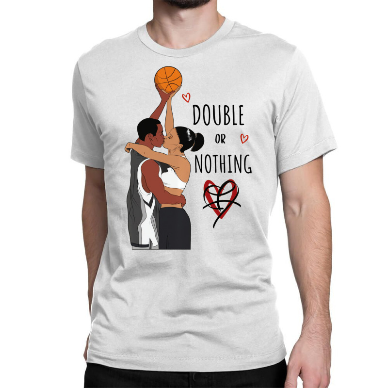 Couple Black Basketball Movies I Love You Card His Classic T-shirt by tamicam | Artistshot