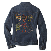 Different Types Of Snakes For Snake Lovers T Shirt Ladies Denim Jacket | Artistshot