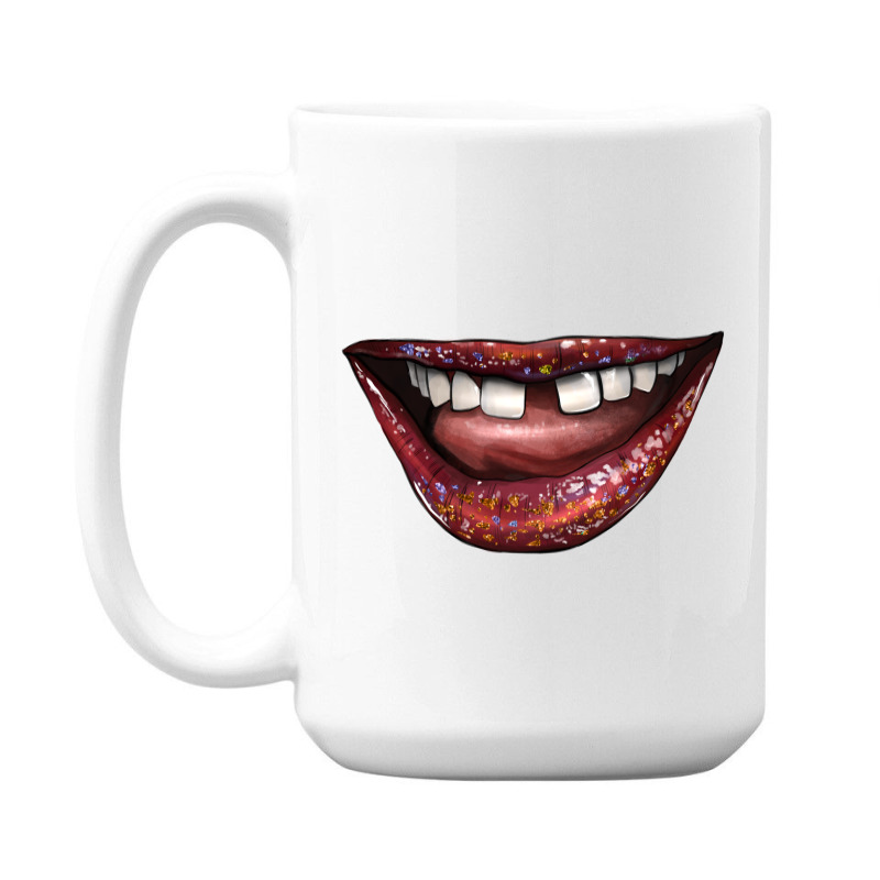 Smile With Gap Teeth 15 Oz Coffee Mug | Artistshot