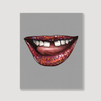 Smile With Gap Teeth Portrait Canvas Print | Artistshot