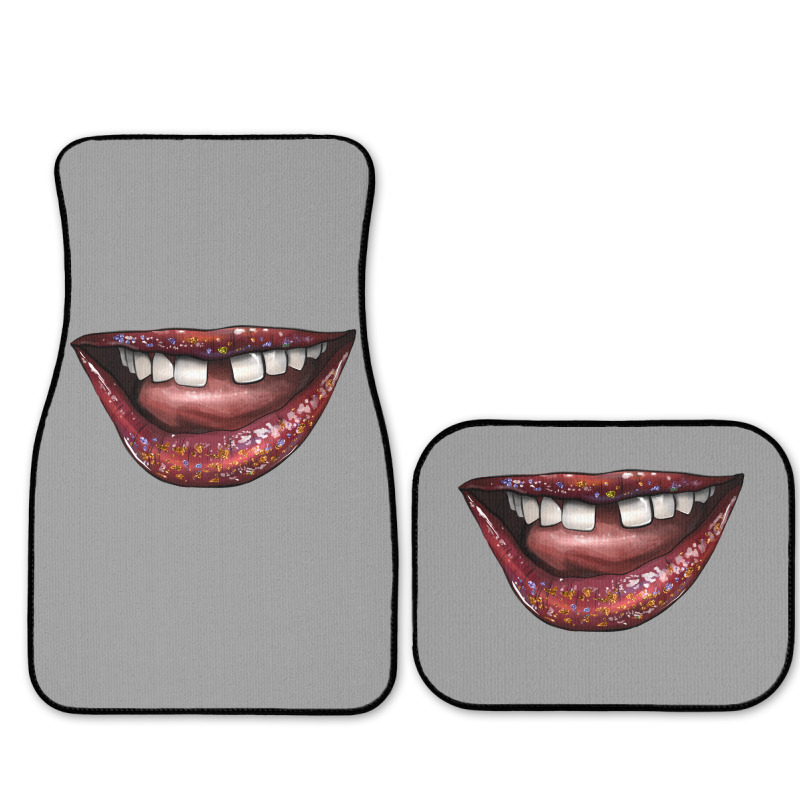 Smile With Gap Teeth Full Set Car Mats | Artistshot