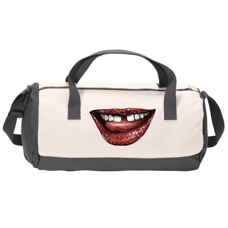 Smile With Gap Teeth Duffel Bag | Artistshot