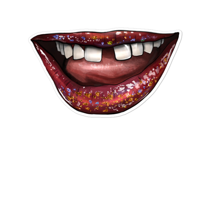 Smile With Gap Teeth Sticker | Artistshot