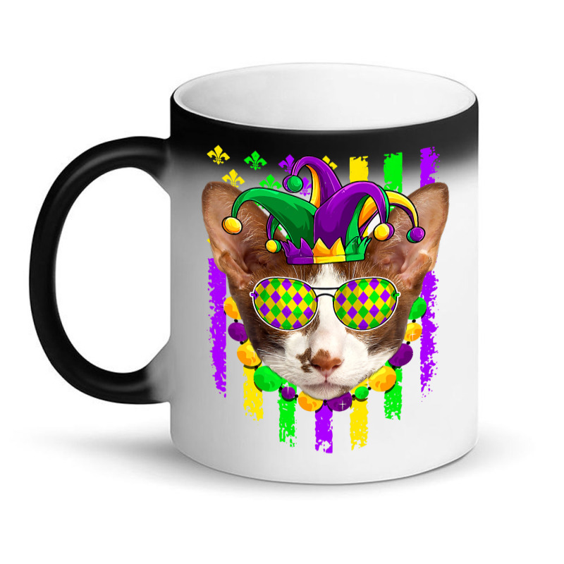 American Flag Mardi Gras Cute Oriental Cat Lover Magic Mug | Artistshot