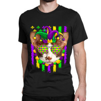 American Flag Mardi Gras Cute Oriental Cat Lover Classic T-shirt | Artistshot