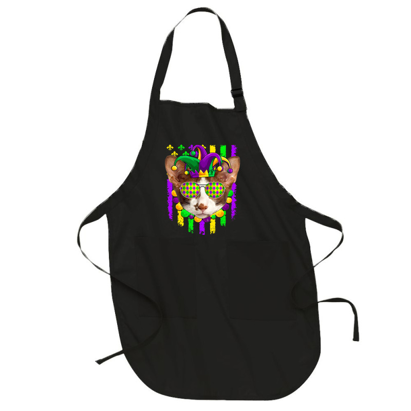 American Flag Mardi Gras Cute Oriental Cat Lover Full-length Apron | Artistshot