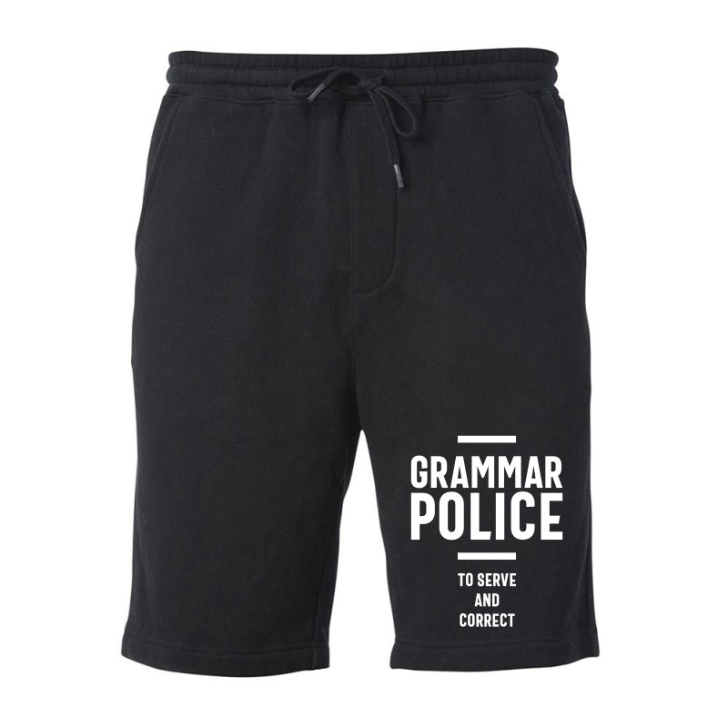 Grammar Police Women And Kids Funny Costume Idea Fleece Short | Artistshot