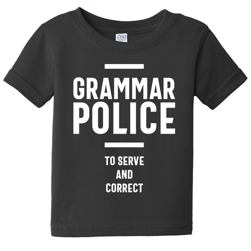 Grammar Police Women And Kids Funny Costume Idea Baby Tee | Artistshot