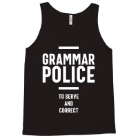 Grammar Police Women And Kids Funny Costume Idea Tank Top | Artistshot