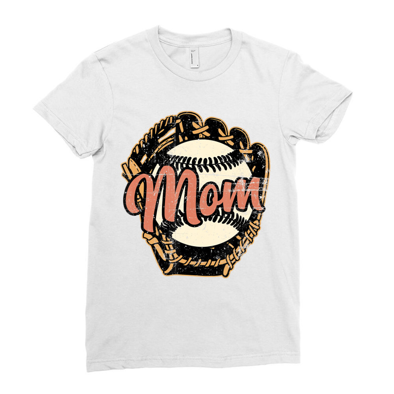 Baseball Mom Tshirt, Womens Baseball Tshirt, Baseb Ladies Fitted T-shirt | Artistshot